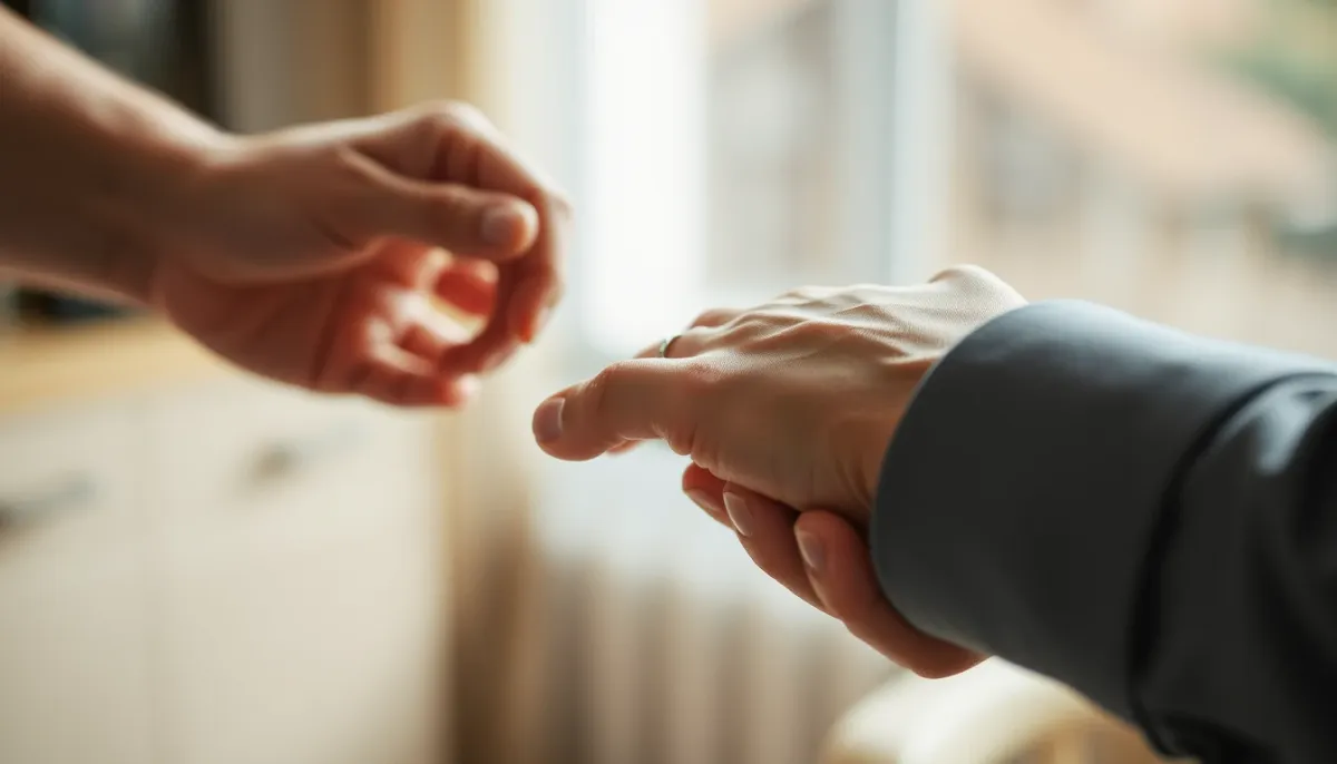 Mains symbolisant le contrôle émotionnel dans une relation de manipulation